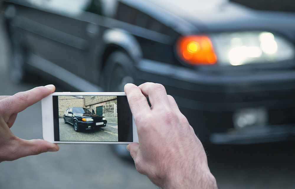 損傷箇所の撮影